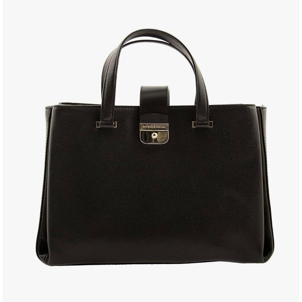 Kate Spade | Pebbled Leather Natacha Lovett Street Satchel Black